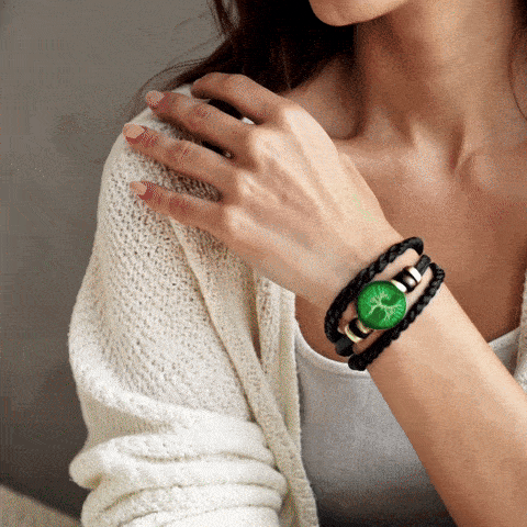 Animación de la energía de la pulsera BRAVYA